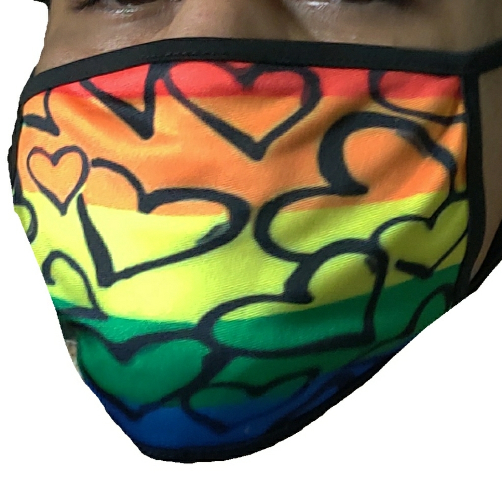 Pride LGBTQ rainbow face masks mask facemask